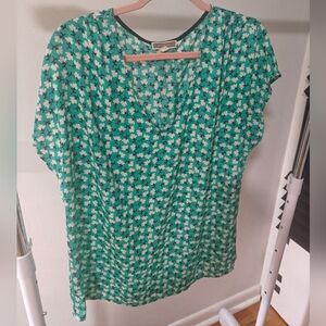 Floral Green Women's Top